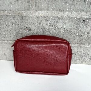 Classic Burgundy Toiletry Bag for Men